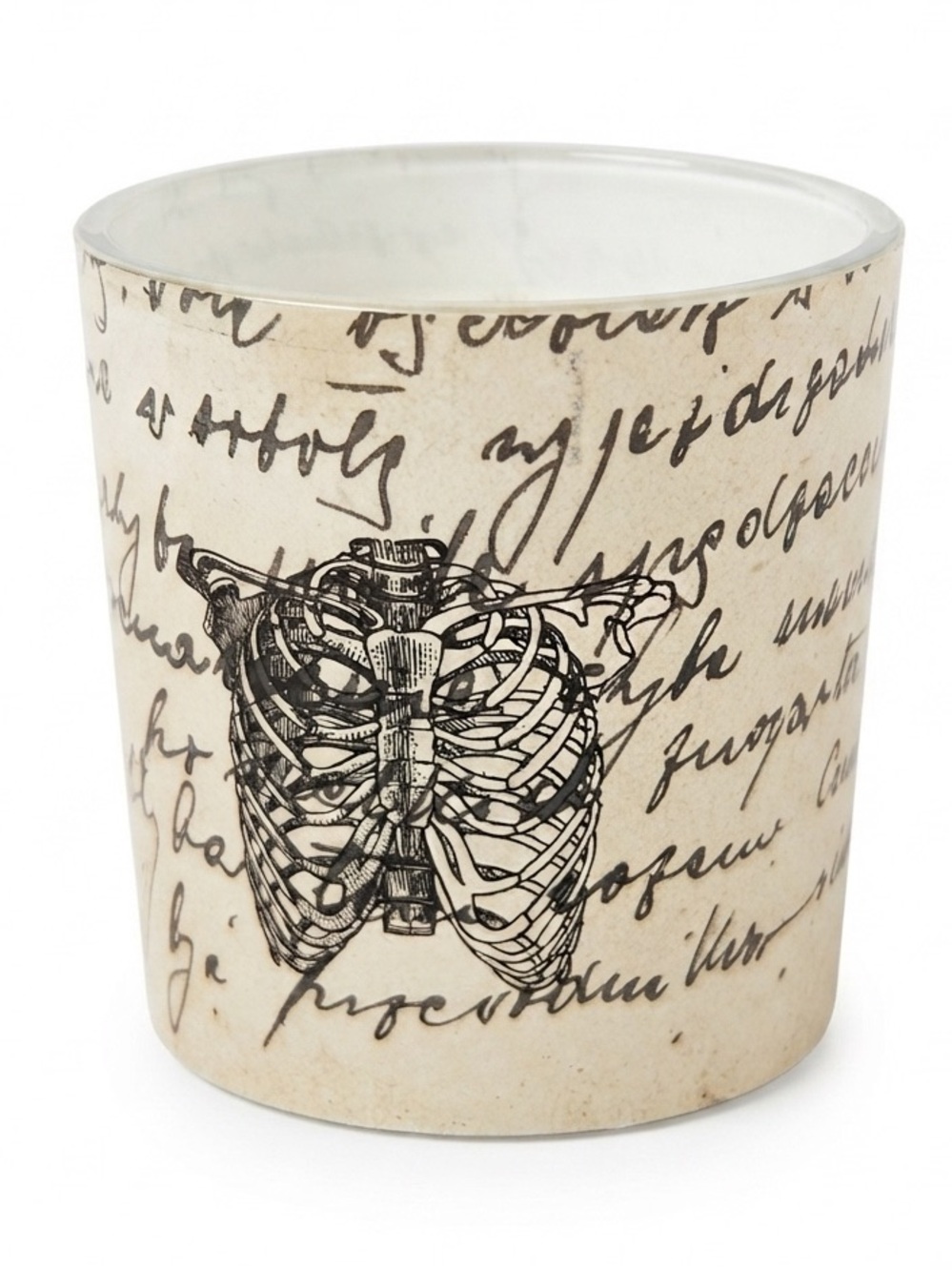 Ashland Magic Crystal Anatomy Script Scented Candle Wooden Wick Gothic